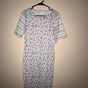 NWT LuLaRoe Pastel Striped and Polka Dot Julia Dress